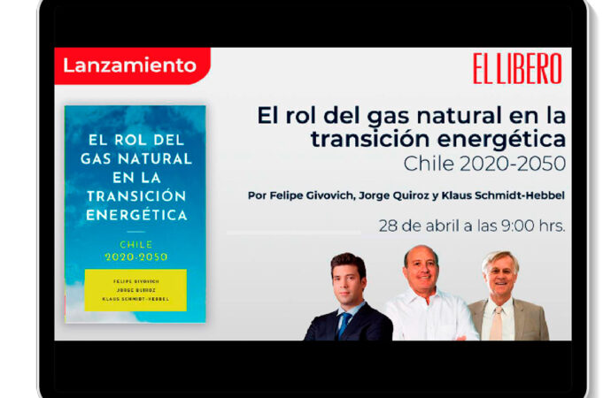 Nuevo libro de Klaus Schmidt-Hebbel y Jorge Quiroz aborda el rol que tendrá el gas natural en la transición energética del país