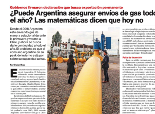 ¿Puede Argentina asegurar envíos de gas todo el año? Las matemáticas dicen que hoy no